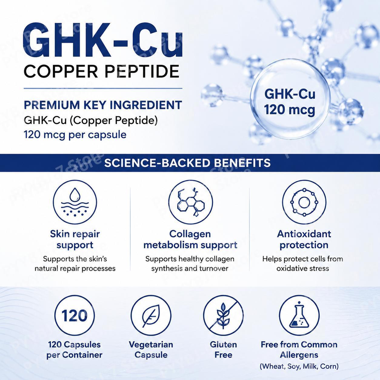 GHK-Cu Copper Peptide Suppleme - огляд і ціна Health Wellness And